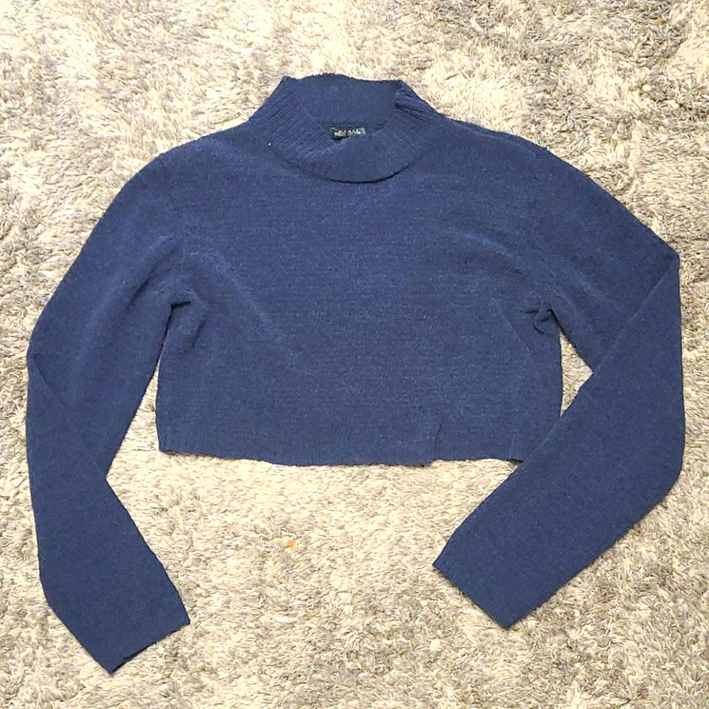 Navy blue crop top